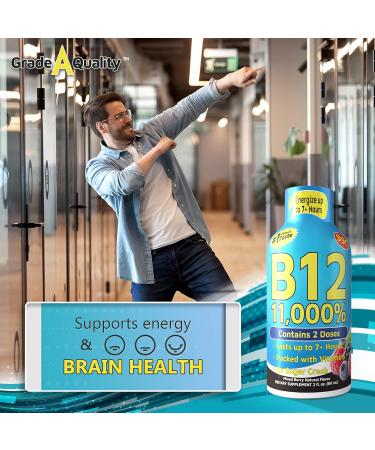 Vitamin Energy Shots - Mixed Berry Flavor | 48 Count | Boost Energy for 7+ Hours - Buy Online on GoSupps.com