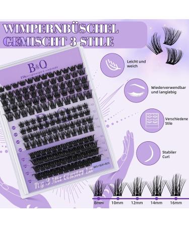 Lash Extension Set - 156 PCs Individual Eyelash Extensions with Glue & Remover for DIY - Premium Quality Bootes Kit - Buy Online on GoSupps.com