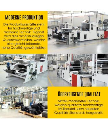 Buy 120L Tear-Resistant Black Garbage Bags XXL Waste Bags (100 pcs) | Durable LDPE Waste Disposal Solutions - Buy Online on GoSupps.com