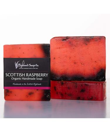 The Highland Soap Company Wild Scottish Raspberry Organic Soap 150g - Buy Online on GoSupps.com