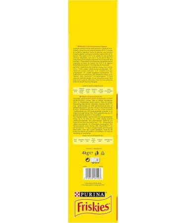 FRISKIES Cat - Adult - Chicken and Vegetables - 4kg - Pack of 4 - Buy Online on GoSupps.com