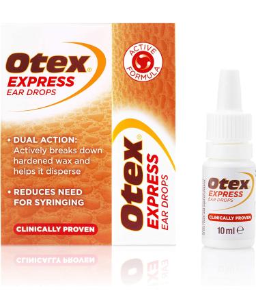 Otex Express Ear Drops 10ml - Fast-Acting Earwax Removal Solution - Buy Online on GoSupps.com