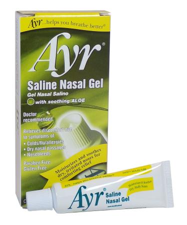 Ayr Saline Nasal Gel, With Soothing Aloe, 0.5 Ounce Tube 1
