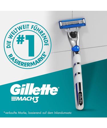 Buy Gillette Mach3 Turbo Razor Blades - 5 Replacement Blades for Men's Wet Razors - Superior 3-Fold Turbo Blade Technology - Buy Online on GoSupps.com