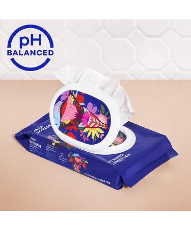 Always Refresh Intimate Wipes for Women - pH Balanced, Fragrance-Free - 80 Count (2 Packs) - Buy Online on GoSupps.com