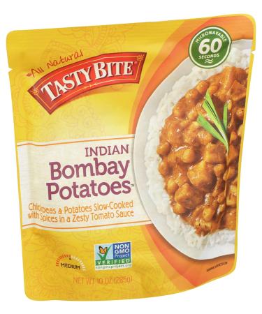 Tasty Bite Bombay Potatoes 10 oz - Authentic Indian Cuisine Ready in Minutes - Buy Online on GoSupps.com
