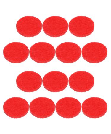 Luxshiny 100pcs Refill Pads Diffuser Pad Scenting Pads Reusable Round Cotton Mini Diffuser Pad Cotton Diffusing Mat Red