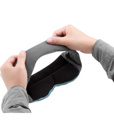 Lewis N. Clark Big Wrap Eye Mask - Travel Sleep Aid for Airplane & Hotel - Blue - Buy Online on GoSupps.com