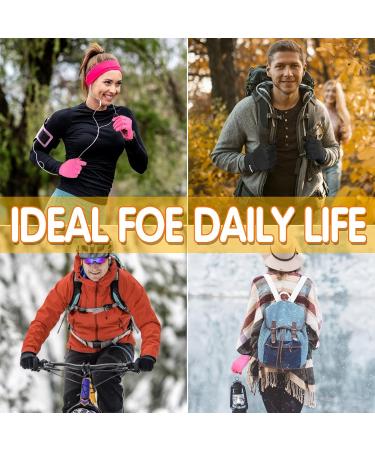 Aohan Unisex Windproof Winter Running Gloves - Touchscreen Anti-Slip Sports Gloves for Cycling Hiking Climbing Skiing | Men & Women | Black L-XL - Buy Online on GoSupps.com
