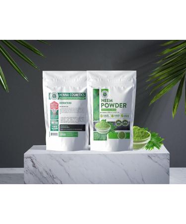 Neem Powder (Azadirachta Indica) | 100 Grams (3.53 Oz.) | 100% Organic Supplement For Hair and Skin | Henna Cosmetics - Buy Online on GoSupps.com