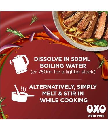 OXO Rich Beef Stock Pots with Rosemary & Onion - 4 x 20g (80g) - Buy Online on GoSupps.com