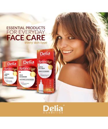 Delia Cosmetics - Retinoage - Face Cream Retinol Q10 Shea Butter Macadamia Oil Aloe Vera Gel Vitamin E Firming Nourishing Anti Aging Day & Night Cream - 50ml Nourisher Day & Night Cream - Buy Online on GoSupps.com