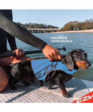 Ezydog X2 Boost Swimming Vest for Dogs - Blue XS | Boating Paddle Boarding Superior Buoyancy & Rescue Handle Life Jacket - Buy Online on GoSupps.com