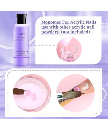 AIJIMEI 58ml Acrylic Liquid Acrylic Monomer Liquid Nail Brush Cleaner Kit Manicure Tools Acrylic Monomer for Nails Nail Extension Nail Brush for Profession Nail Art - Buy Online on GoSupps.com