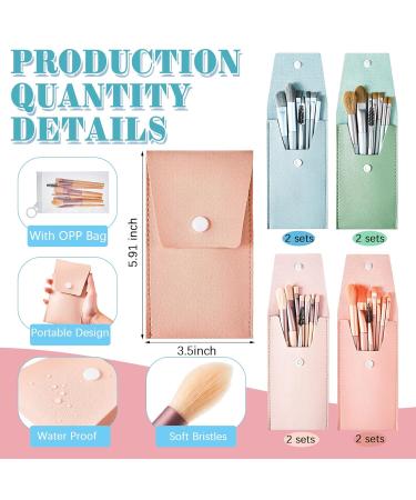 Zhehao 8 Sets Travel Makeup Brush Set - Ideal Bridesmaid Gift with Travel Bag for Weddings Bridal Showers & Bachelorette Parties - Buy Online on GoSupps.com