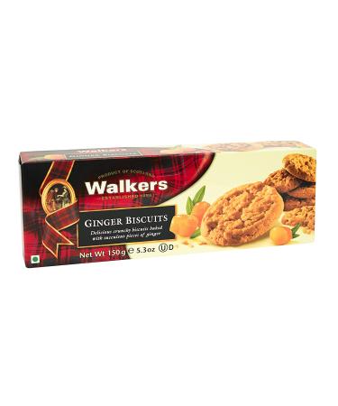 Walkers Stem Ginger Cookies - 5.3 oz: Deliciously Crisp and Spicy Treat - Buy Online on GoSupps.com