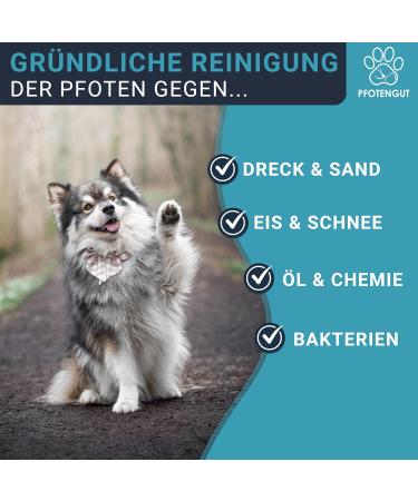 Pfotengut Dog Paw Cleaner - Gentle & Effective for Small & Large Dogs | Includes Suction-Strong Microfiber Towel - Buy Online on GoSupps.com