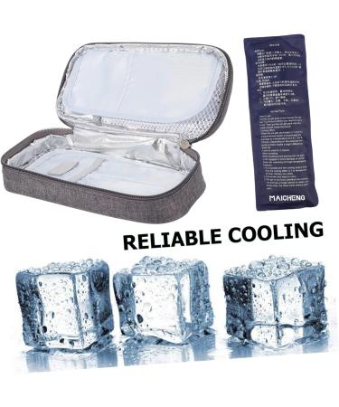 Portable Insulin Cooler Bag - Blue Travel Pouch 21x4.5x10cm - Buy Online on GoSupps.com