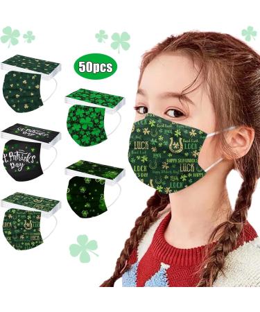 Buy WEXCV 50-Pack Disposable 3-Layer Mouth Protection | St. Patrick's Day Breathable Scarf - International Shipping Available - Buy Online on GoSupps.com