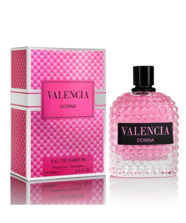 NovoGlow Valencia Donna for Women Eau De Parfum - Amber Floral Jasmine Bourbon Vanilla & Woods Oriental-Floral Fragrance with a Modern Twist Elegant 100ml Bottle Packed in Paper Box