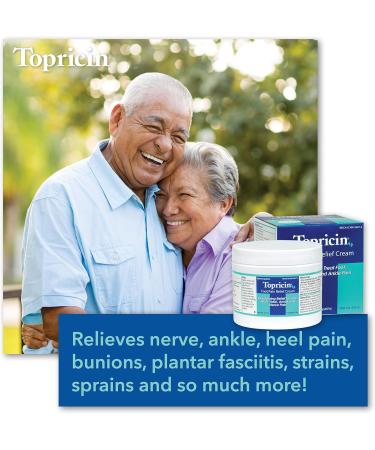 Topricin Foot Pain Relief Cream 4 oz | Fast Acting Pain Relief Rub - Shop Internationally - Buy Online on GoSupps.com