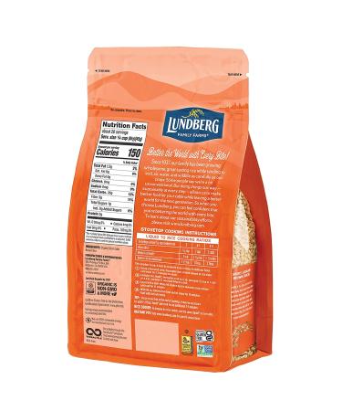 Organic Brown Short Grain Rice | Lundberg Family Farms | Gluten-Free, Non-GMO, High Fiber, 32 oz - Buy Online on GoSupps.com