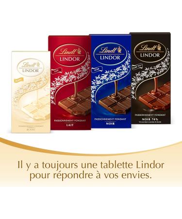 Lindt - LINDOR Tablet - White Chocolate - Heart Fondant 100g - Buy Online on GoSupps.com