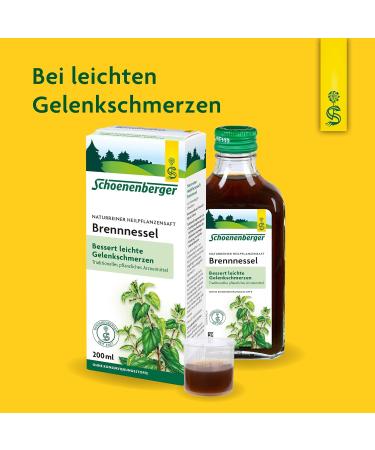 Schoenenberger Nettle Plant Juice - 200ml | Organic Herbal Supplement | Boost Immunity & Detoxify - Buy Online on GoSupps.com