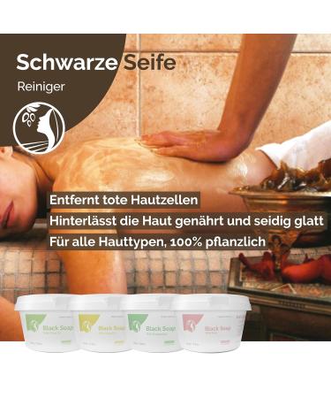 Fatima s Garden Moroccan Beldi Black Soap - 100% Natural Skin Peeling with Eucalyptus Oil - 150g Pack - Buy Online on GoSupps.com