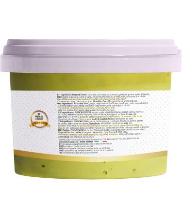 Pistachio Luxury Cream 50% Pistachios - 500g Excellent cream to spread on ice creams desserts bread biscuits cakes and pancakes - Buy Online on GoSupps.com