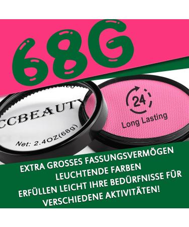 Ccbeauty Professional Body Painting Colors - 68g Pink Aqua Makeup for Halloween & Theater Art - Buy Online on GoSupps.com