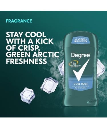 Degree Men Original Antiperspirant Deodorant 48-Hour Odor Protection Cool Rush Mens Deodorant Stick 2.7 oz 2 Count (Pack of 2) Cool Rush 5.4 Ounce (Pack of 2) - Buy Online on GoSupps.com