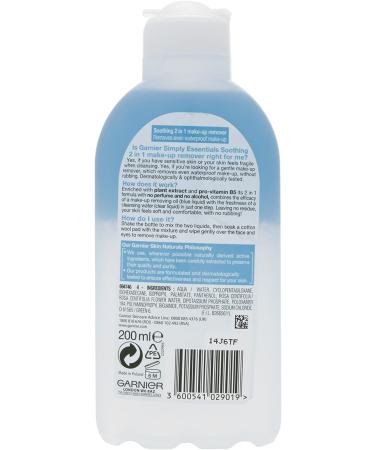 Garnier Simply Essentials 2 in 1 Make-up Remover - Gentle Cleansing for All Skin Types - Buy Online on GoSupps.com