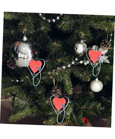 Heart-Shaped Pendant Medical Ornament | Christmas Tree & Home Decor | Caring Nurse Acrylic Ornament - Buy Online on GoSupps.com