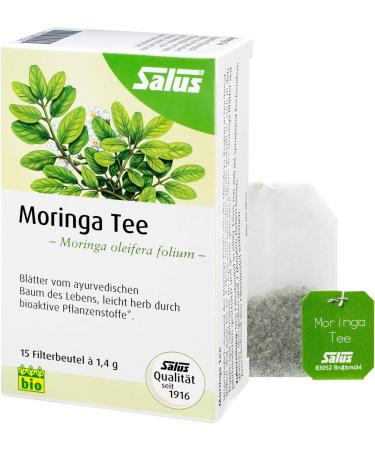  Salus Salus - Moringa Tea - 1 x 15 filter bags (21 g) - herbal tea - full-bodied taste thanks to bioactive plant substances a) - organic - Buy Online on GoSupps.com