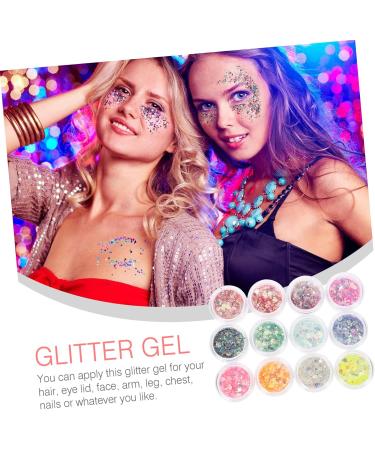  FRCOLOR FRCOLOR 12-in-1 Glitter Gel for Body Face Hair and Eyelids: A Brilliant Decorative Effect for Special Occasions - Buy Online on GoSupps.com