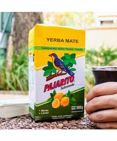  Yerbee Yerba Mate Tea Set Pajarito lemon 500 g | Yerba Mate du paraguay | Detox and Energy Drinks - Buy Online on GoSupps.com