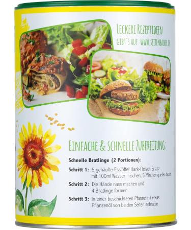Seitenbacher Gr nkern Hackfleisch Alternative - Vegan Lactose-Free Soy-Free - Perfect for Bolognese Lasagne Burgers & Curry - 3 Pack (3 x 400g) - Buy Online on GoSupps.com