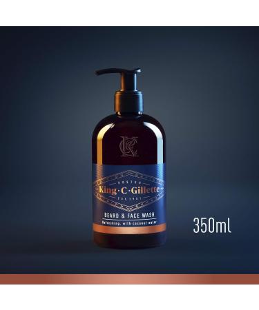 King C. Gillette Beard Grooming Kit For Men Beard & Face Wash + Beard Balm + Beard Brush Gift Sets For Him/Dad - Buy Online on GoSupps.com