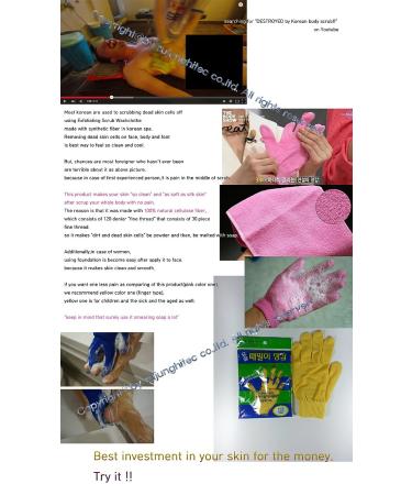 Korean Spa Body-scrub Gloves (1 Pair) - Jung-jun Industry - Buy Online on GoSupps.com