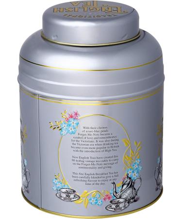 New English Teas Vintage Victorian Tea Caddy with 80 English Afternoon Teabags - Silver Tea Caddy - 80 Count Pack - Buy Online on GoSupps.com