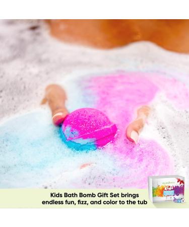 Sky Organics Kids Bath Bombs Gift Set - 12 Jumbo Fizzies with Surprise Toys - USA Made Fun Bath Fizzy Set - Buy Online on GoSupps.com