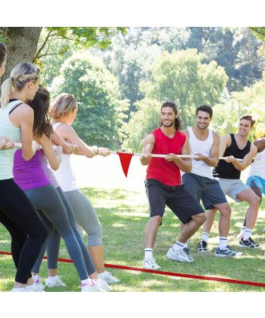 ELCOHO 15ft Soft Polypropylene Tug of War Rope Set with Flag - Fun Team Building Game for Kids & Adults Ideal for Family Reunions & Outdoor Activities - Buy Online on GoSupps.com
