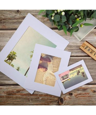 White Picture Mat Kit - Acid-Free Pre Cut Display Mats for Photo & Artwork (12 Sets: 5x7, 8x10, 11x14 Inch) - Buy Online on GoSupps.com