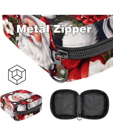 Muoooum Ladies Tie Storage Bag | Merry Christmas Menstrual Cup Pocket | Portable Feminine Products Storage for Teens | Color 9 - Buy Online on GoSupps.com