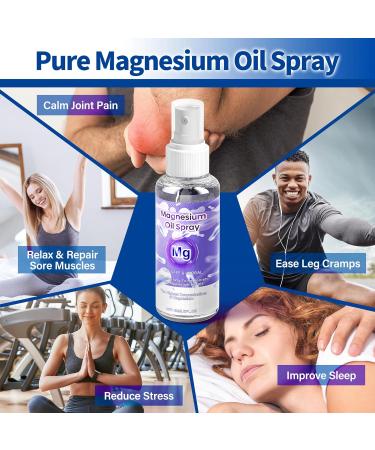 Chamex Magnesium Oil Spray 60Ml 100% Pure Organic Magnesium Oil Spray Skin & Body Extra Strength Magical Magnesium Skin for Feet Sleep Relax Easy to Absorb and Use - Buy Online on GoSupps.com