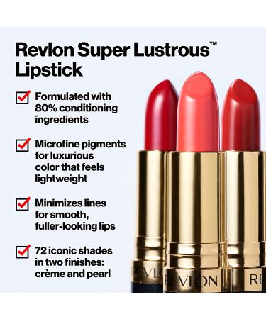 Revlon Super Lustrous Nude Rose Velvet Lipstick with Vitamin E and Avocado Oil 0.15 oz - Pack of 2 - Buy Online on GoSupps.com