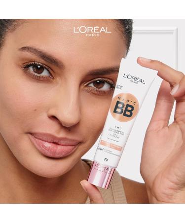 L'Or al Paris Magic BB Cream with SPF 20 5-in-1 Skin Tint with Vitamin B5 and Vitamin E Lightweight Hydrating Formula Adapts to Skin Tone for a Natural Glowy Finish 30 ml Shade: 04 Medium 04 Medium 30 ml (Pack of 5) - Buy Online on GoSupps.com