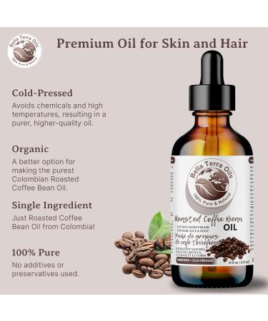Roasted Coffee Bean Carrier Oil. 120ml. 100% Pure. Cold-pressed. Unrefined. Organic. Rich in Antioxidants. Chemical-free. Great for Under-Eye Circles. Natural Moisturizer for Face Body Hair. Bella Terra Oils. 120 ml (Pack of 1) - Buy Online on GoSupps.com