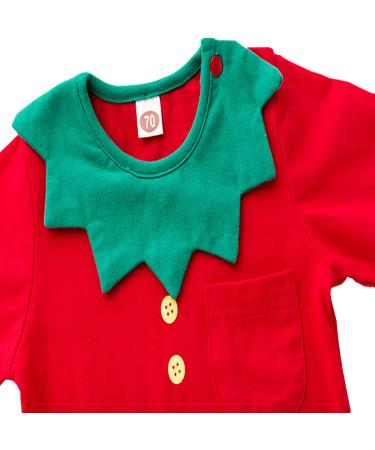 LIKPOJA Newborn Baby First Christmas Elf Outfit - Green Elf Romper for Toddler Girls and Boys 3-6 Months - Buy Online on GoSupps.com